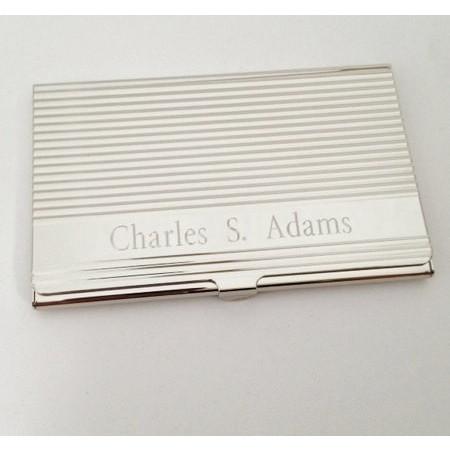 Business Card Case Lined Card Holder Personalized