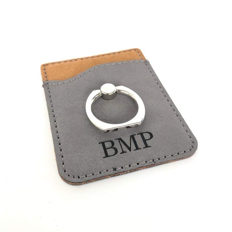 Phone Credit Card Valet Wallet with Ring - ID Holder