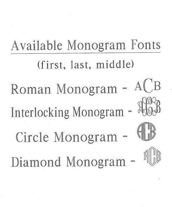 Monogram Slate Coaster Set of 4 Personalized Coasters