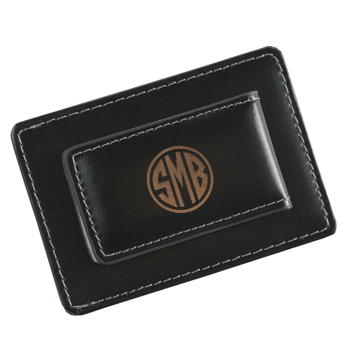 The Personal Exchange Monogram Tray Valet Jewelry Caddy (Black with Gold)