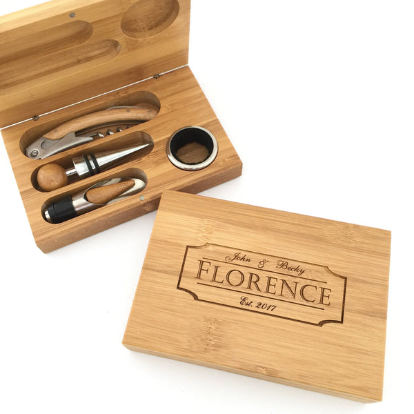 Personalized Wine Tool Set 4 Piece