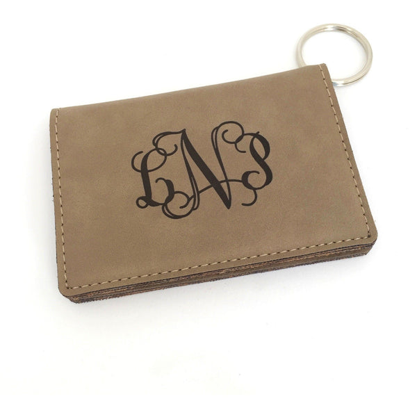 Monogram ID Card Holder Keychain