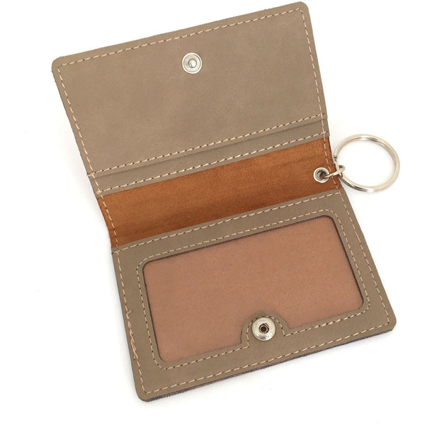 Monogram ID Card Holder Keychain