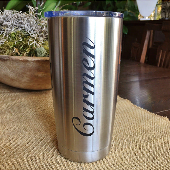 Personalized Tumbler 20oz Double Wall Insulated Stainless Steel