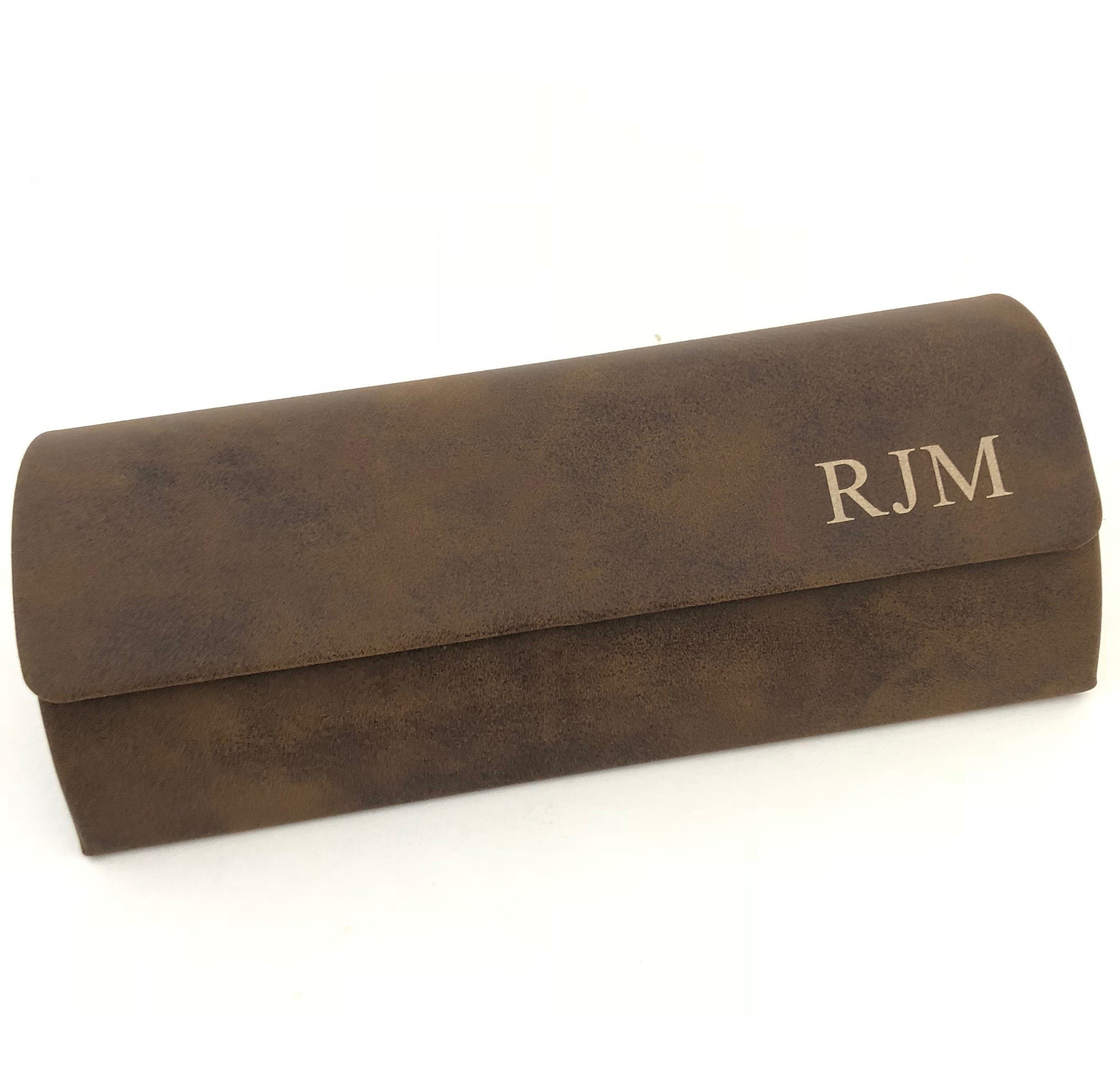 Personalized Glasses Case Custom Laser Engraved with Monogram