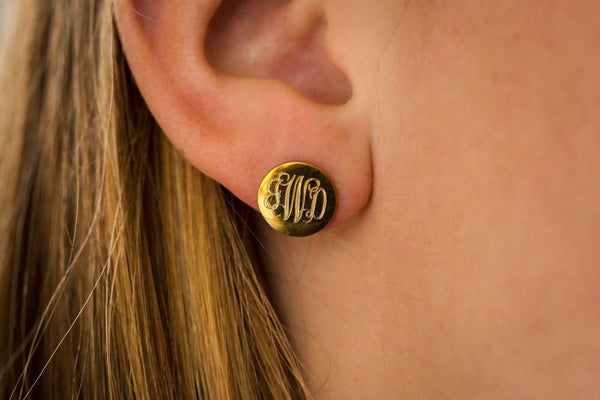 Custom Monogram Earrings