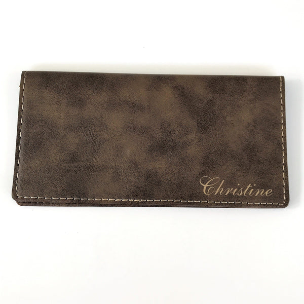 Custom Personalized Checkbook Cover