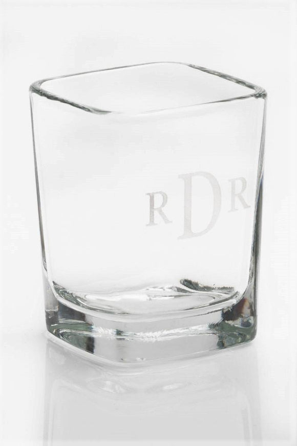 Monogrammed Shot Glass for Groomsmen Gifts