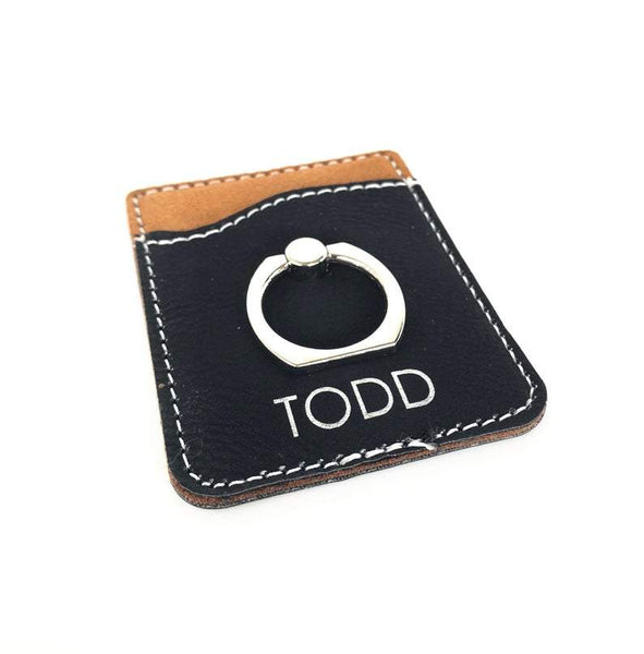 Phone Credit Card Valet Wallet with Ring - ID Holder