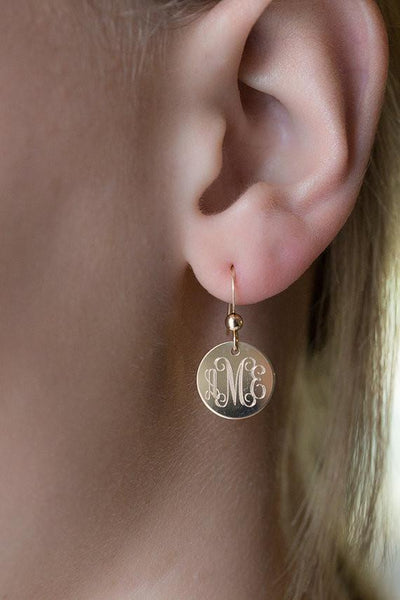 custom engraved earrings