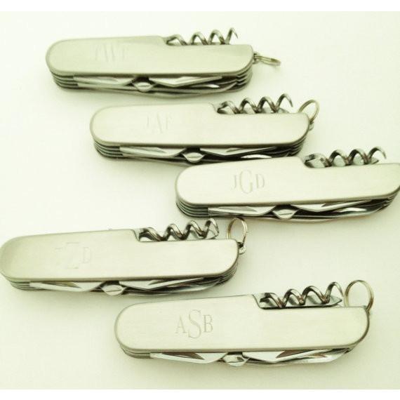 Groomsmen pocket knives