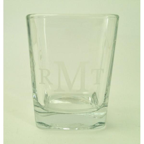 Monogram shot glass