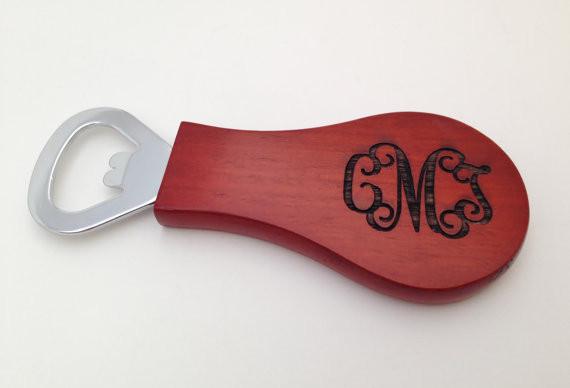 Engraved bottle opener