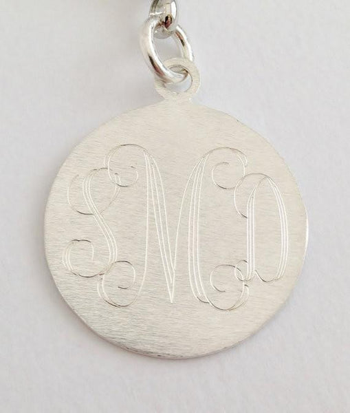 monogram pendant