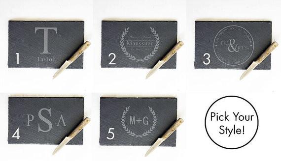 Slate Cheese Board Personalized Gift
