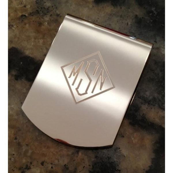 monogram money clip