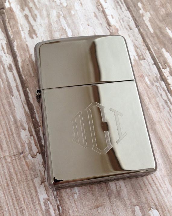 Personalized Black Ice Zippo Lighter