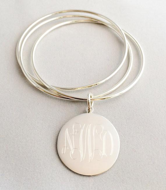 Monogram Triple Bangle Bracelet
