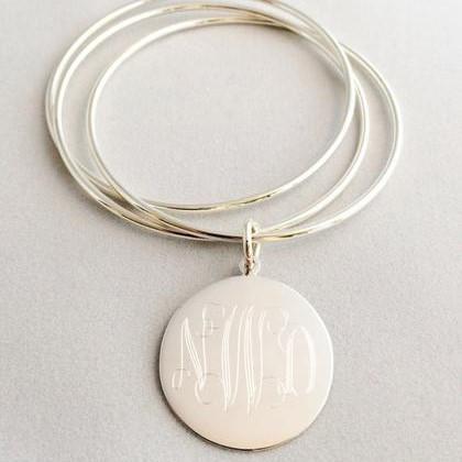 Monogram Triple Bangle Bracelet