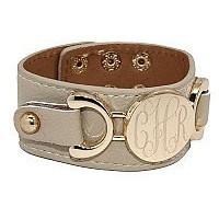 personalized leather bracelet