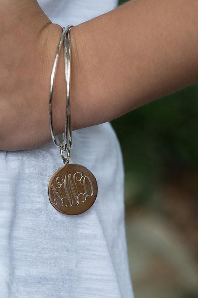 Triple Bangle Monogram Bracelet