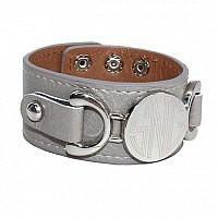 silver monogram bracelet