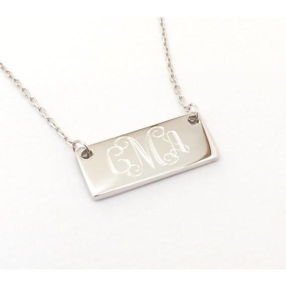tiny bar necklace