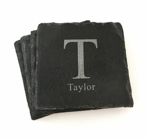 Personal Slate Coaster 4 Per Set
