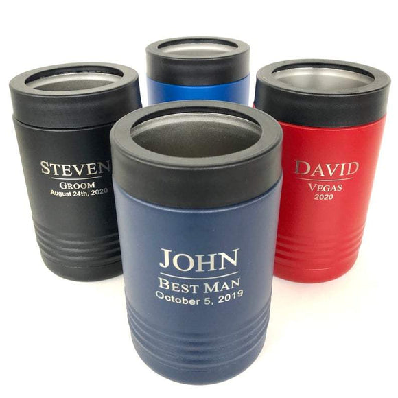 Personalized Stainless Steel Can Cooler
