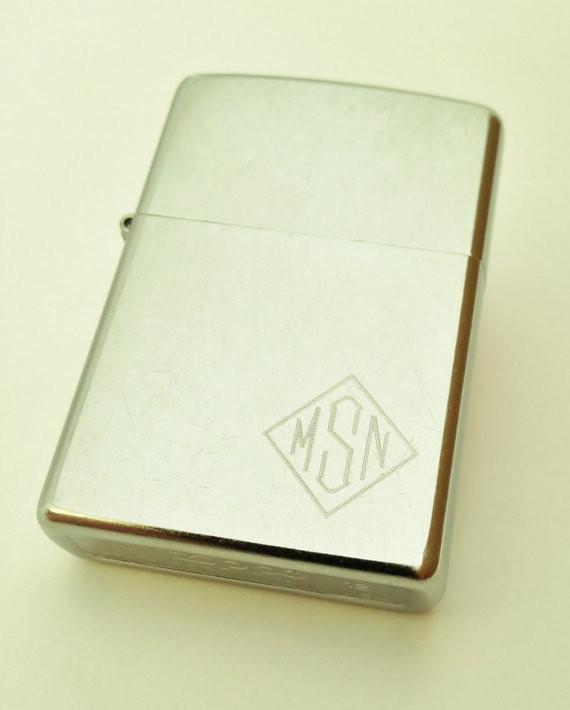 Custom Street Chrome Zippo Lighter Monogrammed