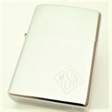 Custom Street Chrome Zippo Lighter Monogrammed