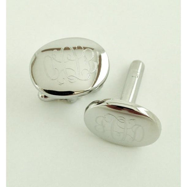 Oval Cufflinks Engraved