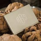 Satin Business Card Case Holder Personalized