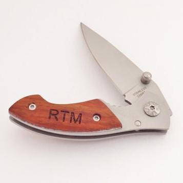 Engraved Small Wooden Knife